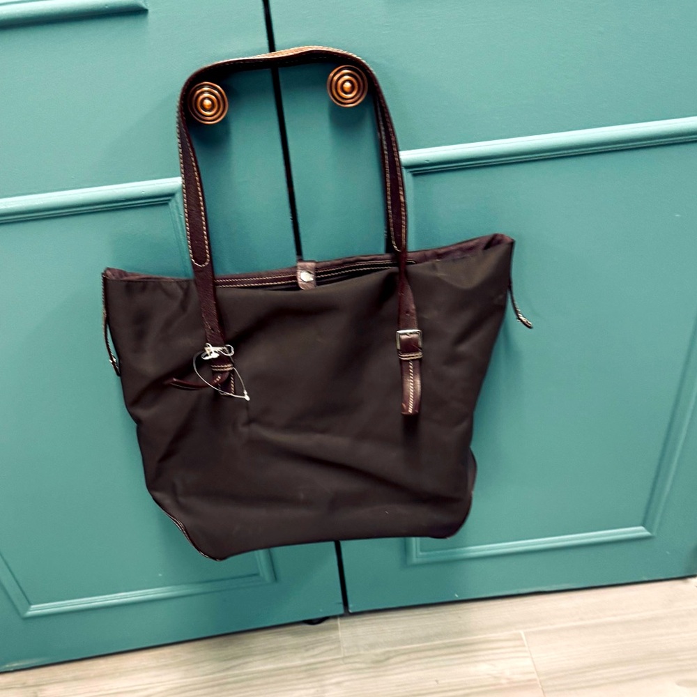🆕 SIGRID OLSEN medium brown tote bag vintage